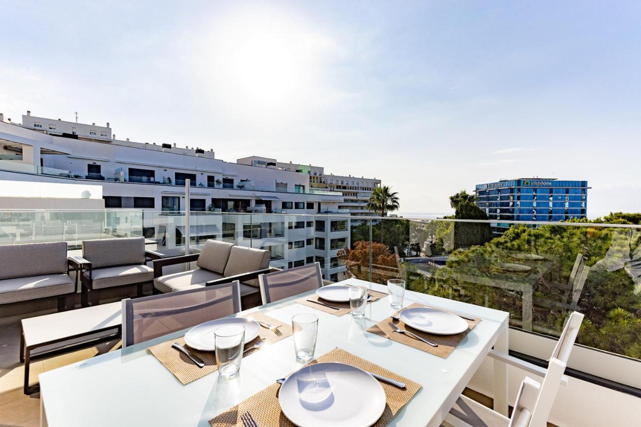 Brand New Apartment With Pool And Sea View In Μαρμπέλλα Εξωτερικό φωτογραφία
