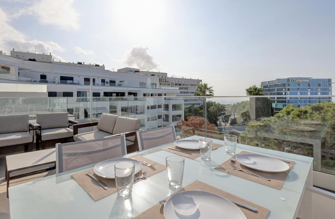 Brand New Apartment With Pool And Sea View In Μαρμπέλλα Εξωτερικό φωτογραφία